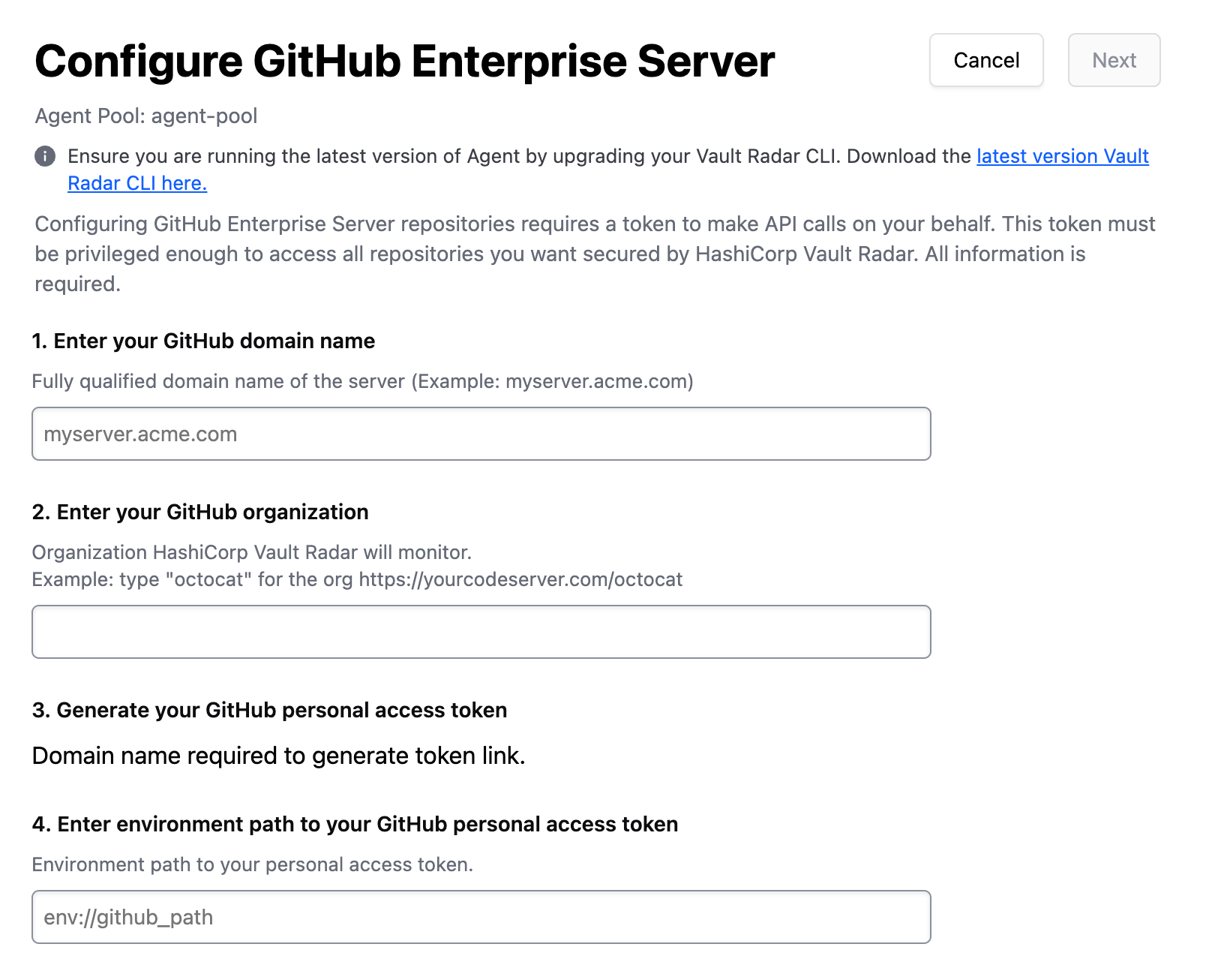 Configure code server connection settings